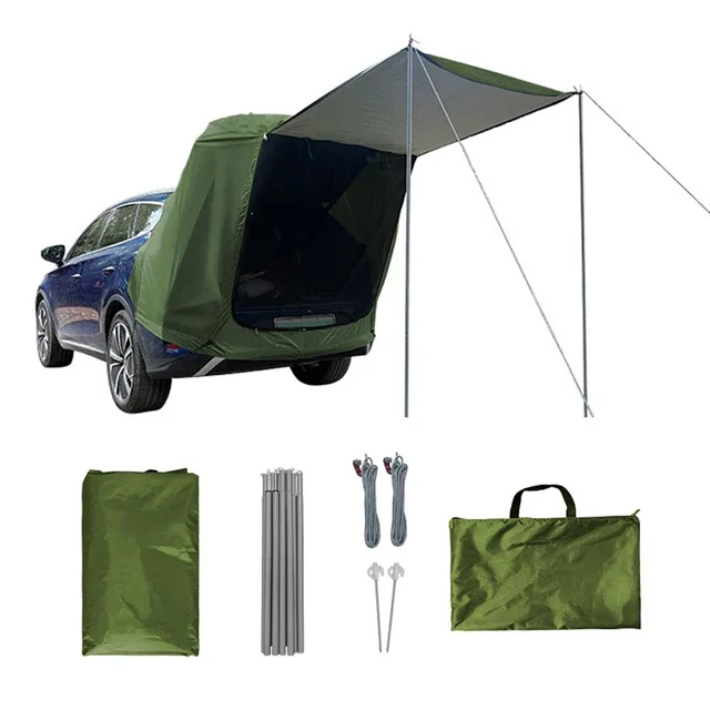 Outdoor Camping Car Rear Tent with Canopy