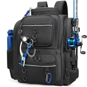 Lg. TackleFishing Backpack with Rod Holders