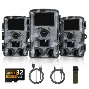 3PCS Trail Camera with WiFi and APP Control