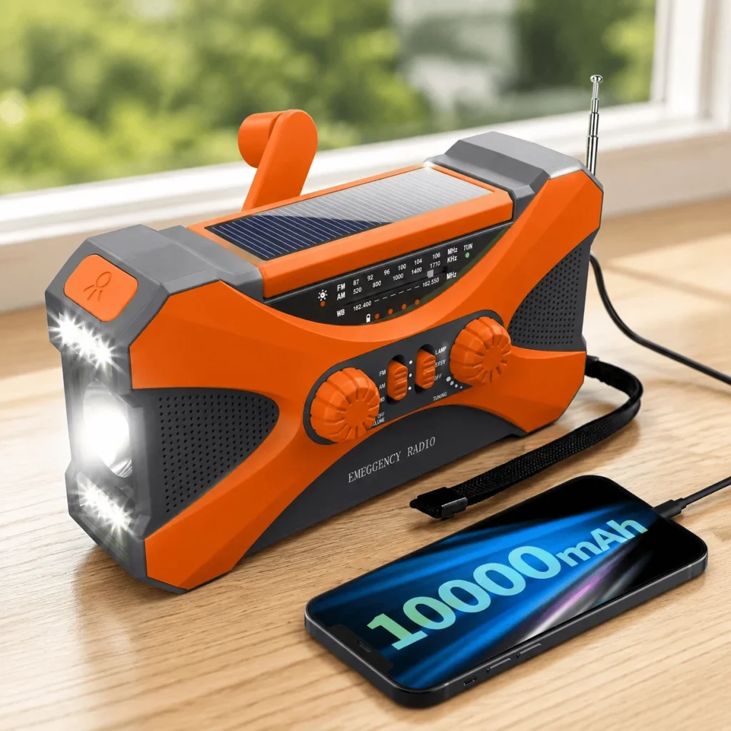 Survival Solar Hand Crank AM-FM NOAA Weather Radio
